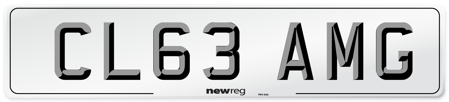 CL63 AMG Number Plate from New Reg